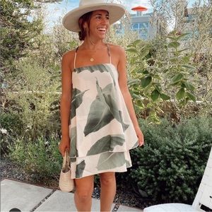 SMYMM Palm Leaf Mini Dress